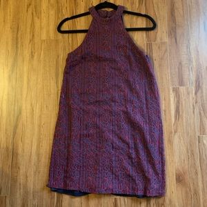 Semi formal pink and blue lace dress